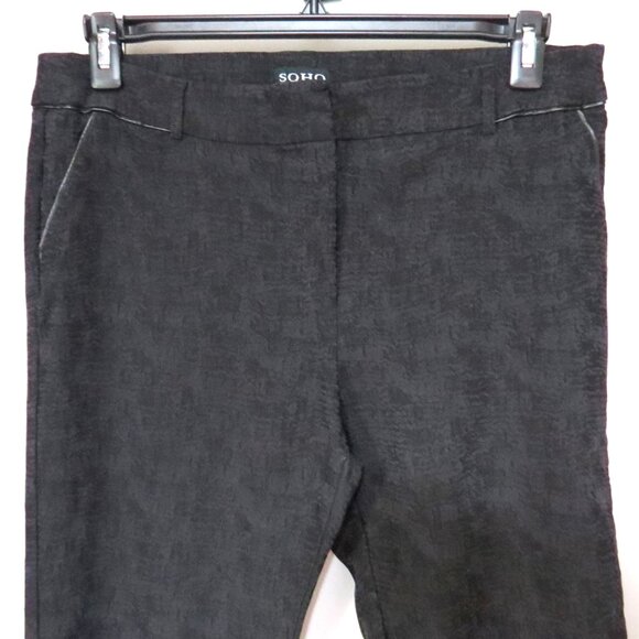 SOHO Apparel Ltd. Black Textured Dress Pant Size 16 - Picture 4 of 11